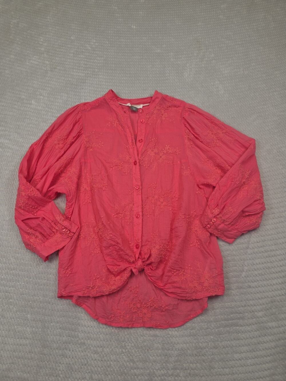 Pilcro By Anthropologie Shirt Womens Small The Belle Femme Button Down
